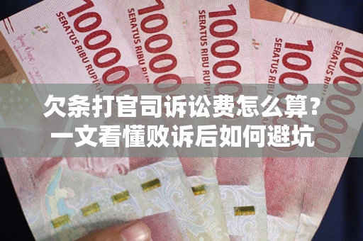 北京欠条打官司诉讼费怎么算？一文看懂败诉后如何避坑