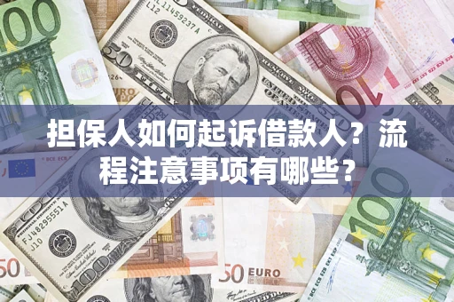 北京担保人如何起诉借款人？流程注意事项有哪些？