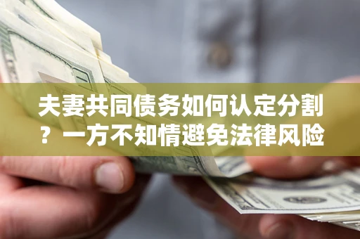 北京夫妻共同债务如何认定分割？一方不知情避免法律风险必看！